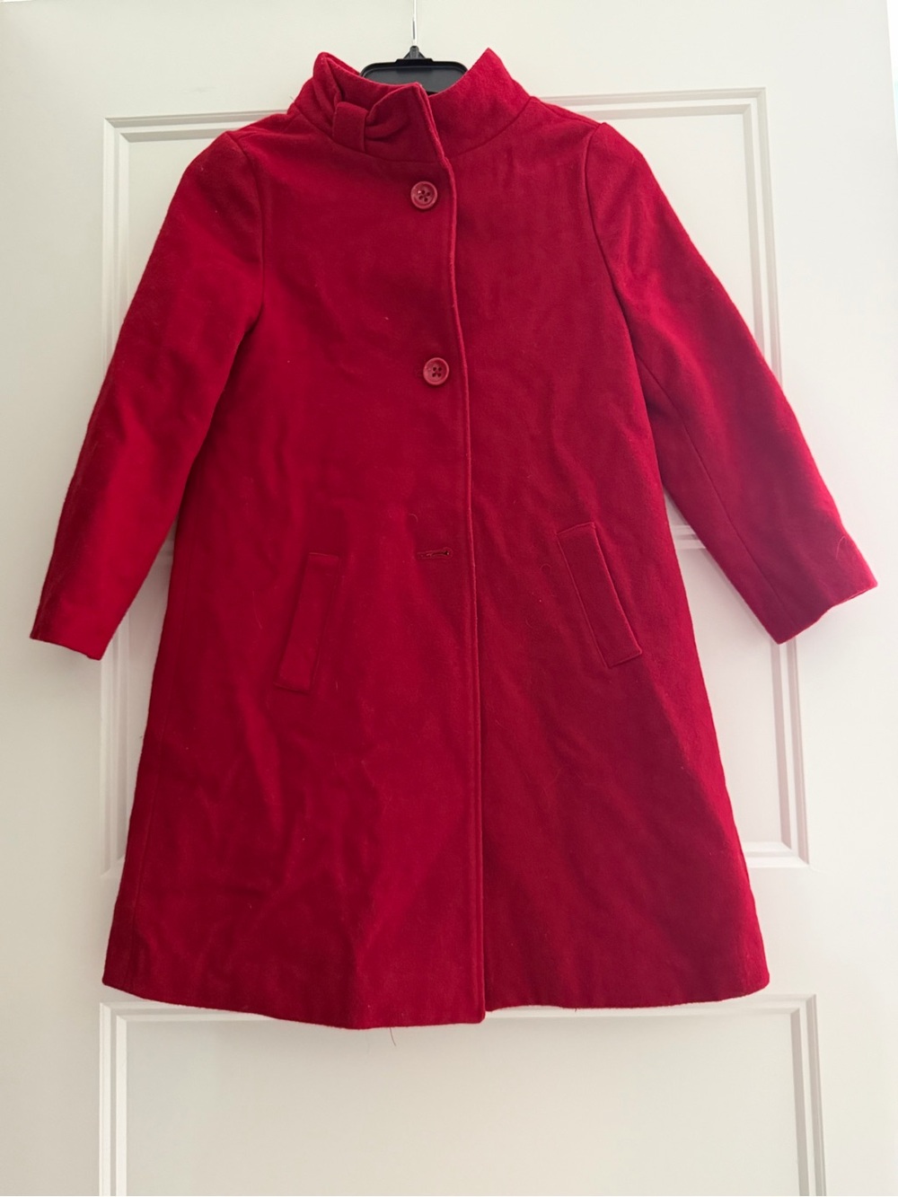 Gymboree Girls' Bright Red A-Line Wool Coat